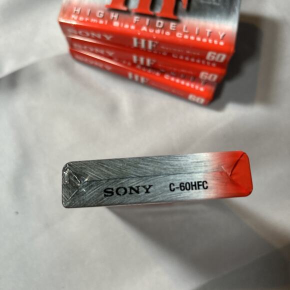 SEALED! Sony 4 Pack HF High Fidelity 60 Minute C-60HFC Cassette Normal Bias New - Picture 7 of 7
